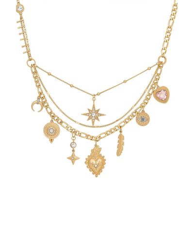Bibi Bijoux Gold 'mexicana' Charm Necklace - Metallic