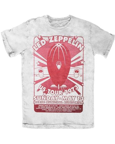 Led Zeppelin Mobile Municipal T-shirt - Red