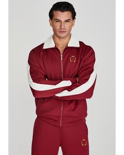 SIKSILK Crest Track Top - Red