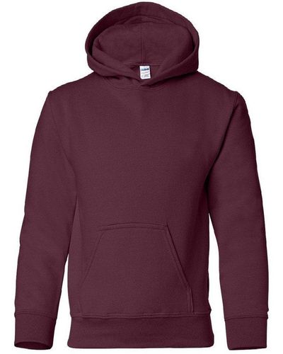Gildan Heavy Blend Hooded Sweatshirt Top Hoodie - Purple