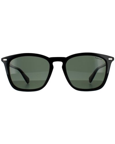 Polaroid Aviator Ruthenium Grey Gradient Polarized 6012/n/new Sunglasses - Green
