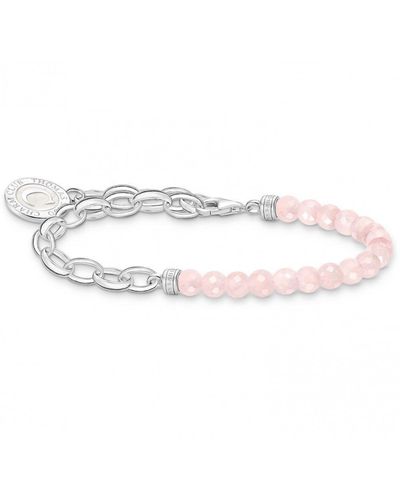 THOMAS SABO Jewellery Sterling Silver Bracelet - A2128-067-9-l19v - Pink