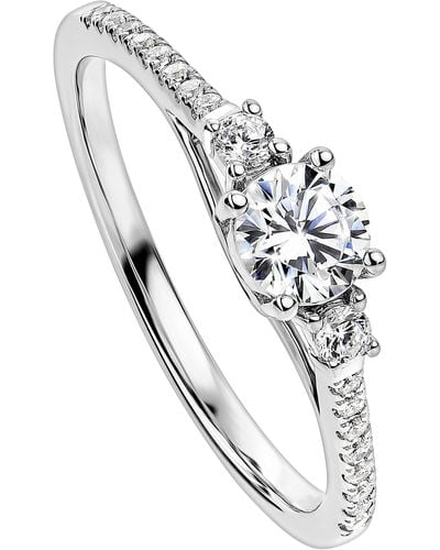 Created Brilliance Olivia White Gold Lab Grown Diamond Ring
