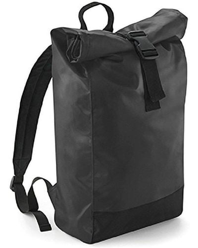 Bagbase Tarp Waterproof Roll-top Backpack - Black