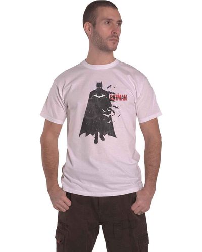 Dc Comics The Batman Distressed Figure T Shirt - Grey