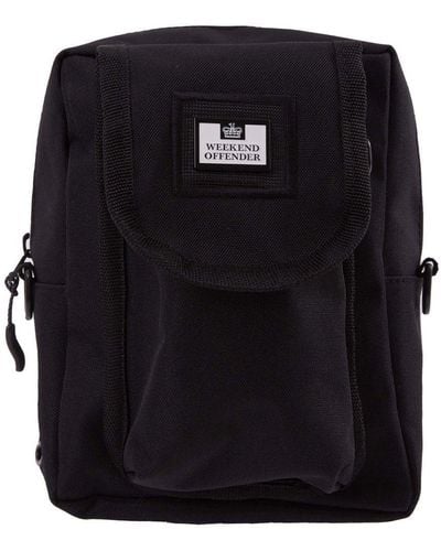 Weekend Offender Detachable Phone Pouch Side Bag - Black