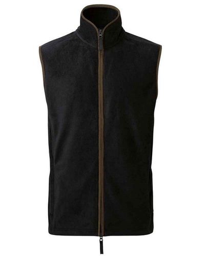 PREMIER Artisan Fleece Oversized Gilet - Black