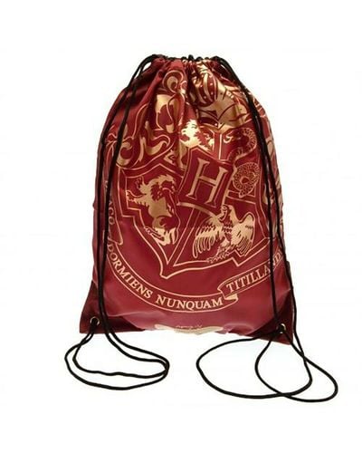 Harry Potter Hogwarts Gym Drawstring Bag - Red