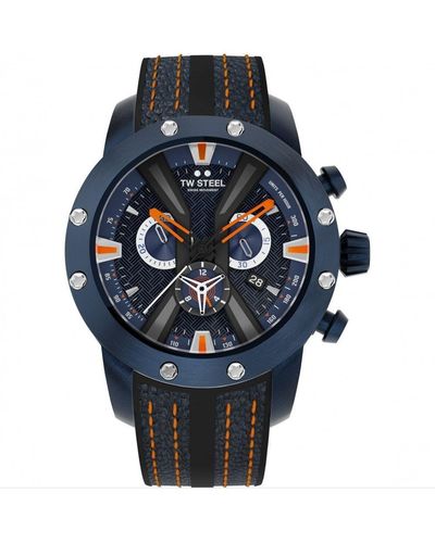 TW Steel Gt11 Wrc Limited Stainless Steel Classic Analogue Quartz Watch - Gt11 - Blue