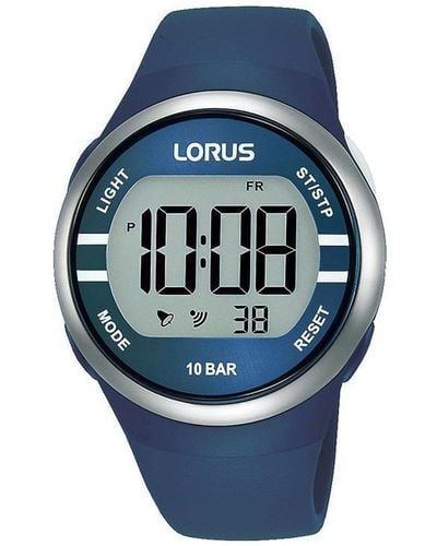 Lorus Plastic/resin Classic Digital Quartz Watch - R2339nx9 - Blue