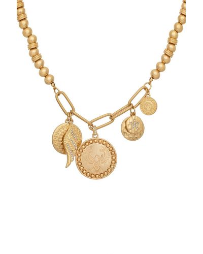 Bibi Bijoux Gold 'free Spirit' Charm Necklace - Metallic