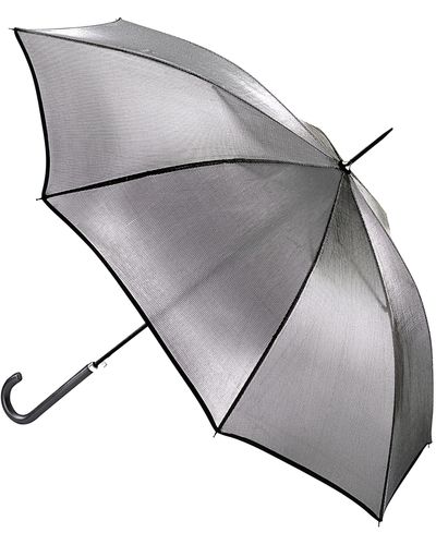 Fulton Kew Umbrella Silver Iridescent Print - Grey