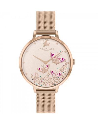 SARA MILLER London Fashion Analogue Quartz Watch - Sa4060 - Pink