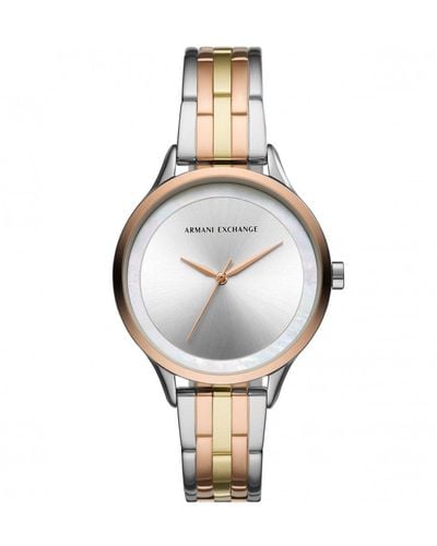Armani Exchange Stainless Steel Fashion Analogue Quartz Watch - Ax5615 - Metallic