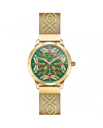 Thomas Sabo Green Dragonfly Watch Fashion Analogue Watch - Wa0369-264-211-33mm - Metallic