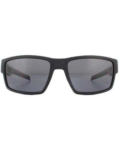 Tommy Hilfiger Rectangle Matte Black Grey Sunglasses