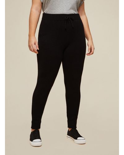 Dorothy Perkins Curve Black Lounge Knitted Joggers