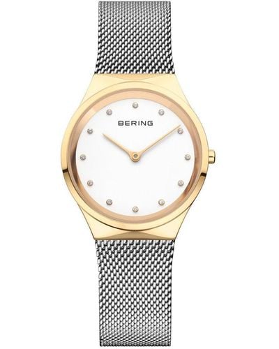 Bering Stainless Steel Classic Analogue Quartz Watch - 12131-010 - White