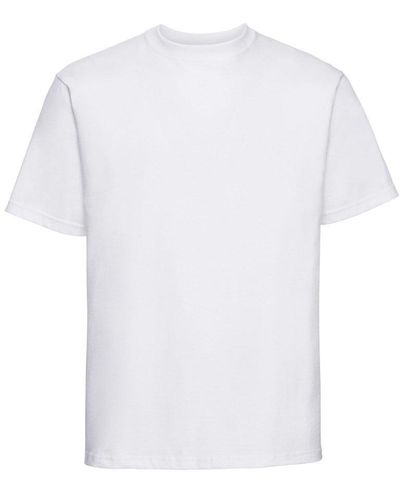 Russell Classic Plain Heavyweight T-shirt - White