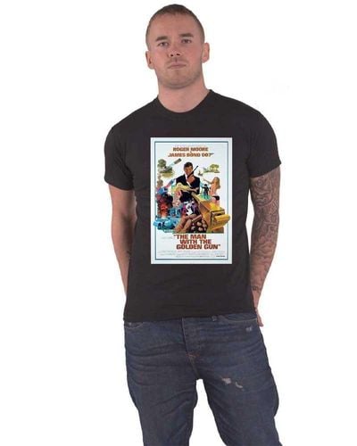 jam The Man With The Golden Gun Movie Poster T Shirt - Black