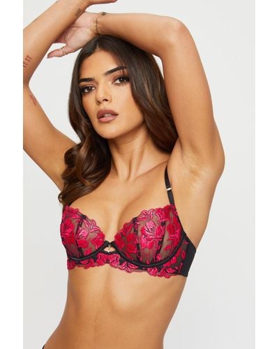 Ann Summers The Hero Non Padded Bra - Red