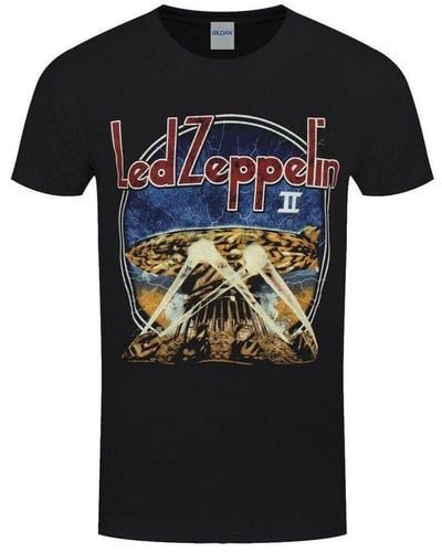 Led Zeppelin Lzii Searchlights T-shirt - Black