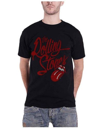 The Rolling Stones Script Logo T-shirt - Red