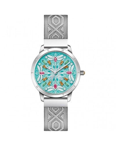 Thomas Sabo Turquoise Dragonfly Watch Stainless Steel Watch - Wa0368-201-215-33mm - Blue