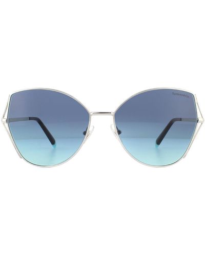 Tiffany & Co. Fashion Silver Blue Gradient Sunglasses
