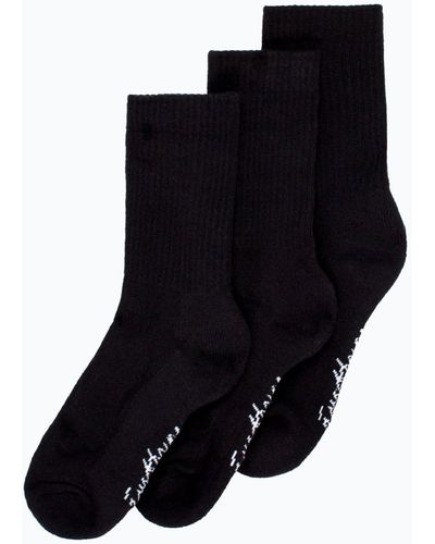 Hype 3 Pack Sport Socks - Black