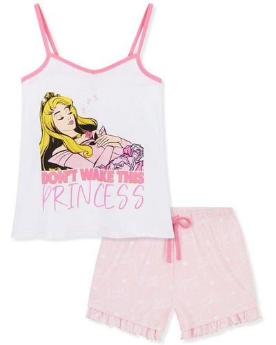 Disney Sleeping Beauty Short Pyjama Set - Pink