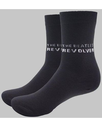 Beatles Revolver Ankle Socks - Black