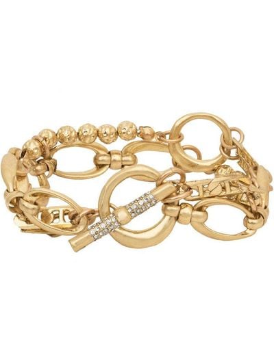 Bibi Bijoux Gold Chunky Chain Layer Bracelet - Metallic