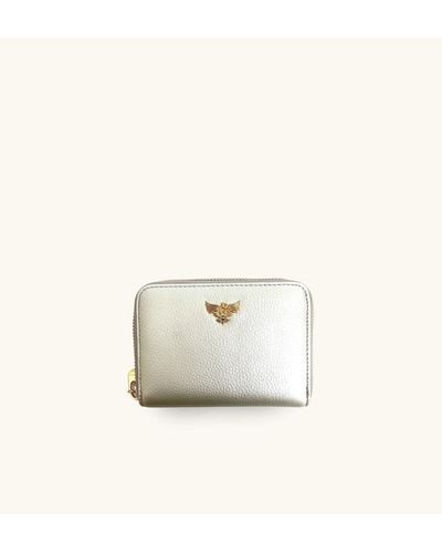 Apatchy London Oyster Leather Purse - White