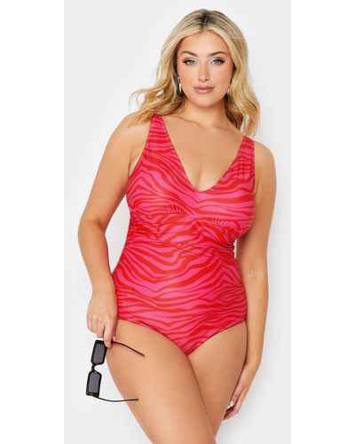 Yours Plunge Swimsuit - Red