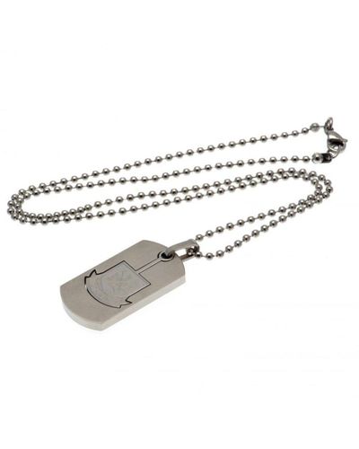 West Ham United Fc Dog Tag And Chain - White