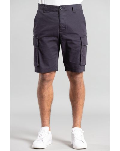 French Connection Cotton Cargo Shorts - Blue