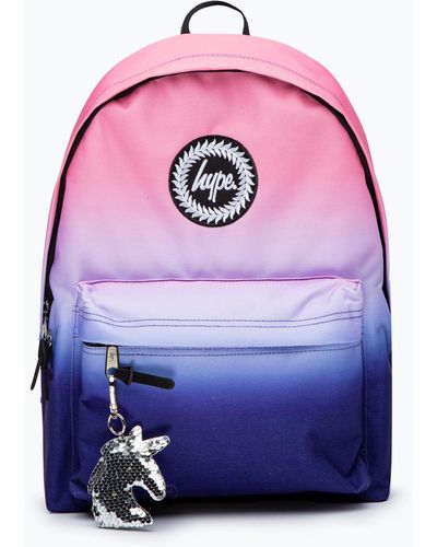 Hype Dark Berry Fade Crest Backpack - Blue