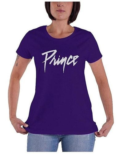 Prince Logo Cotton T-shirt - Purple