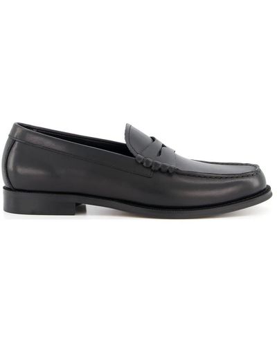 Dune 'signals' Leather Loafers - Black