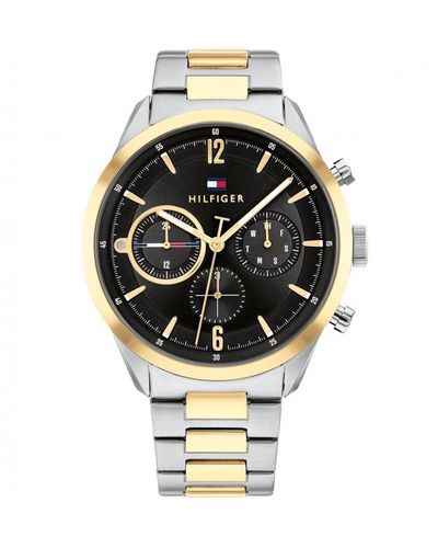 Tommy Hilfiger Matthew Plated Stainless Steel Classic Analogue Watch - 1791944 - Black