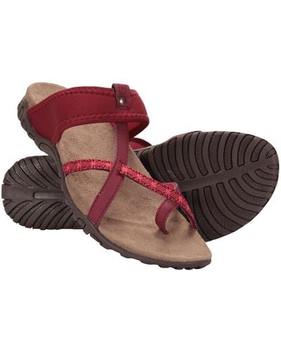 Mountain Warehouse Marbella Rubber Outsole Sandals - Red