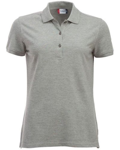 Clique Classic Marion Melange Polo Shirt - Grey