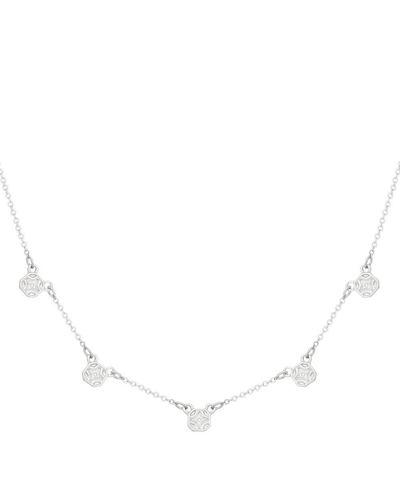 Bibi Bijoux Silver 'deco' Charm Necklace - Metallic