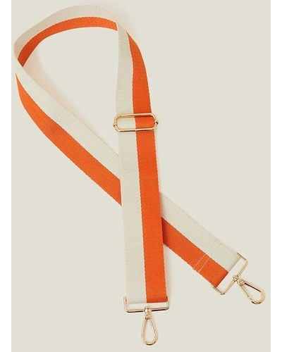 Accessorize Stripe Bag Strap - Orange