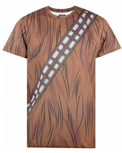 Star Wars Chewbacca Cosplay T-shirt - Brown