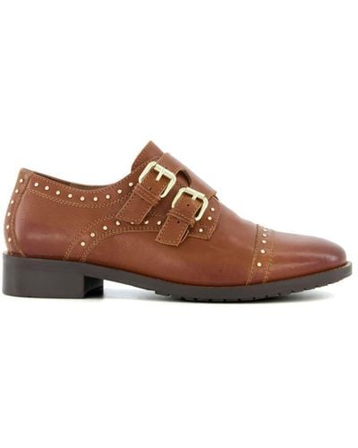 Dune 'flickers' Leather Brogues - Brown