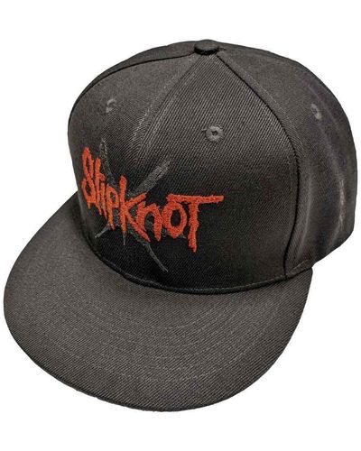 Slipknot 9 Point Star Band Logo Snapback Baseball Cap - Grey