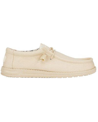 HeyDude 'wally Canvas' Classic Slip On Shoes - White