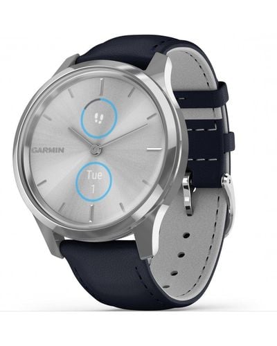 Garmin Vivomove Luxe Stainless Steel Hybrid Watch - 010-02241-00 - Grey